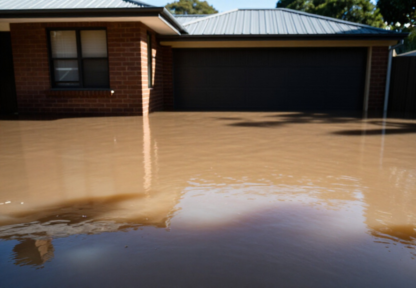 Before and After Flood Damage in Emerton